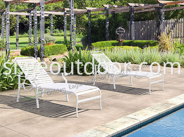 outdoor patio aluminium chaise